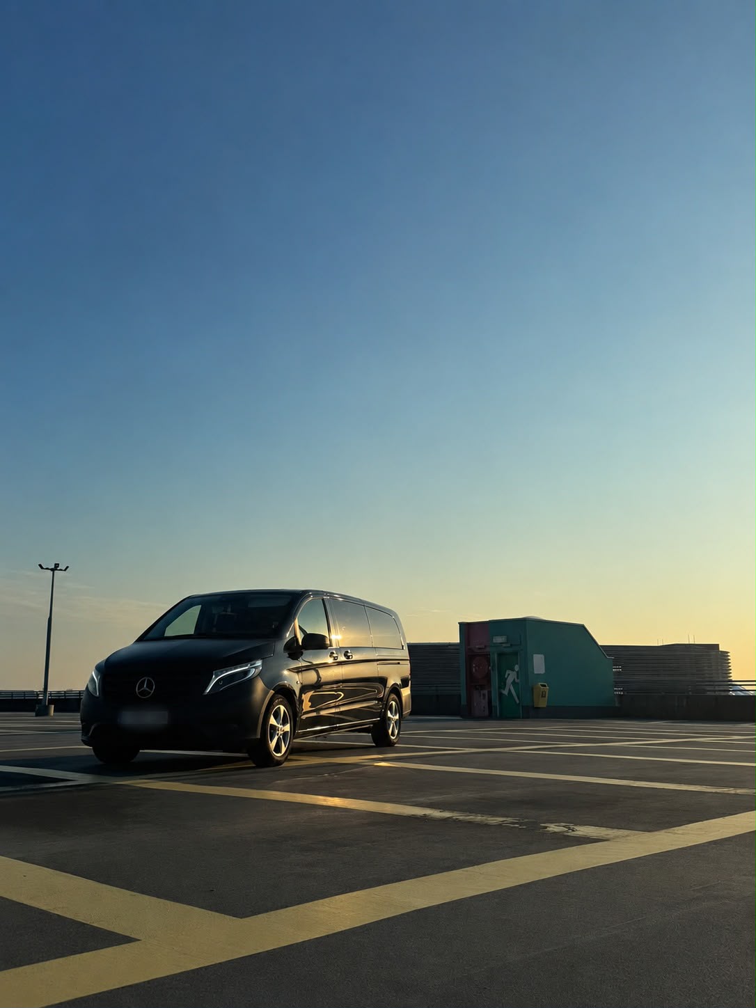 Mercedes-Benz Vito executive chauffeur vehicle at the Sheraton Amsterdam