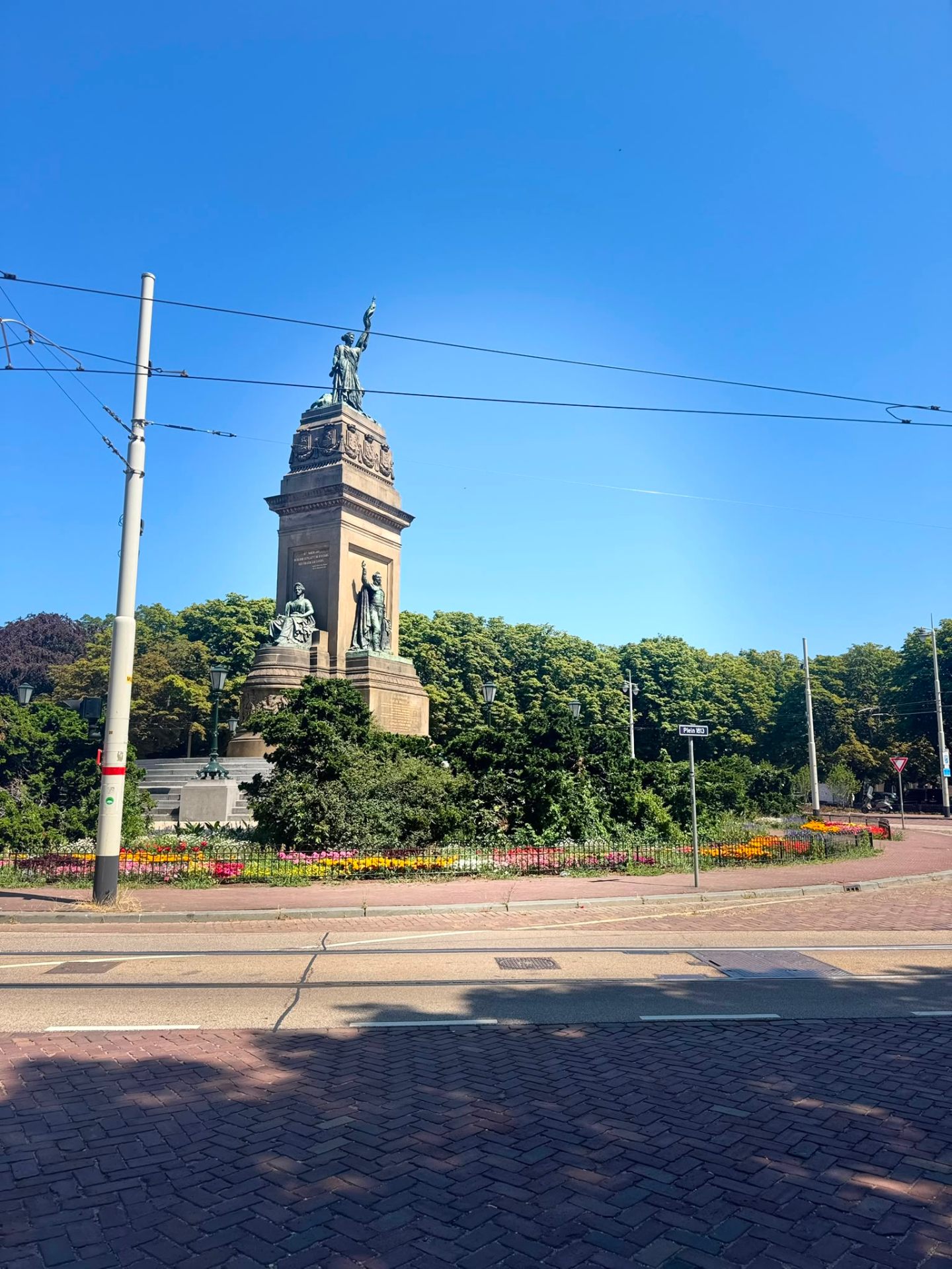 Monument at Plein 1813 in The Hague, Netherlands