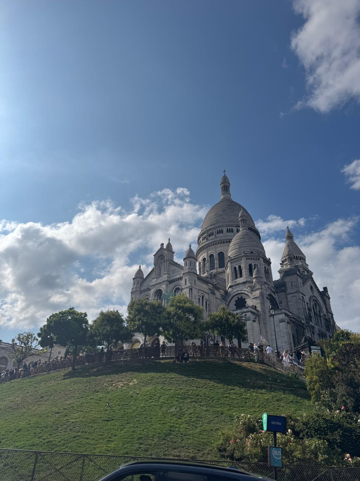 Sacré-Cœur Basilica on Montmartre hill in Paris
