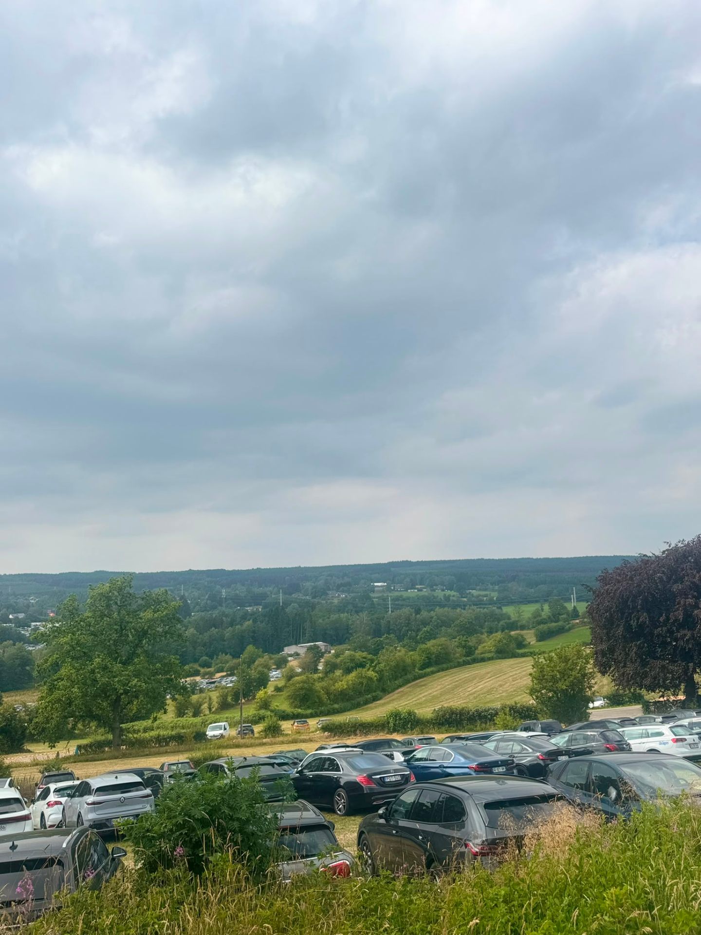 Panoramic view over the Belgian Ardennes countryside