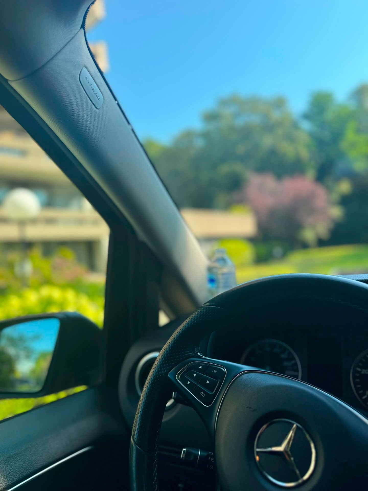 Driver's view from inside the Mercedes-Benz Vito